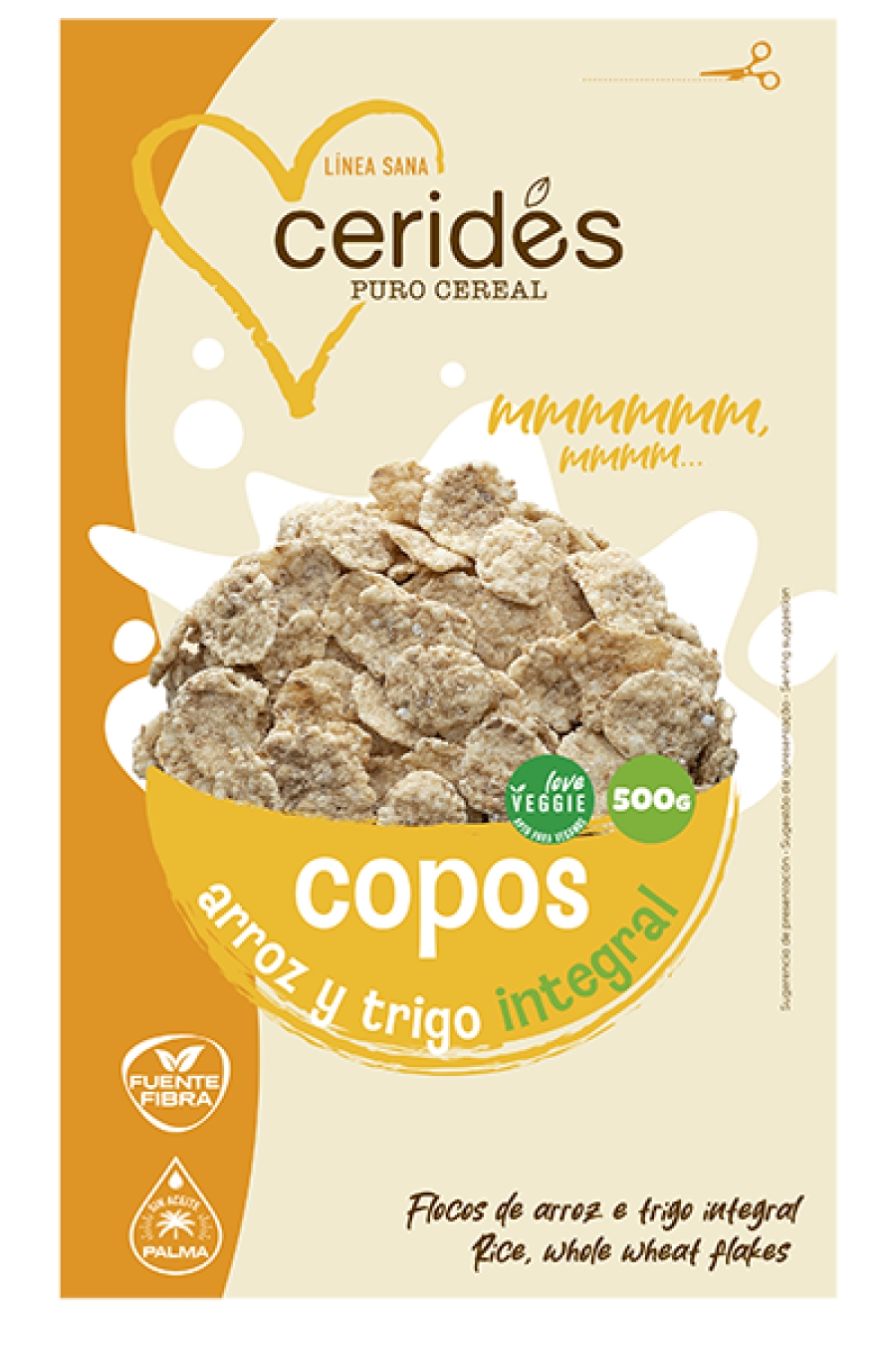 Copos Arroz y Trigo Integral Naturales